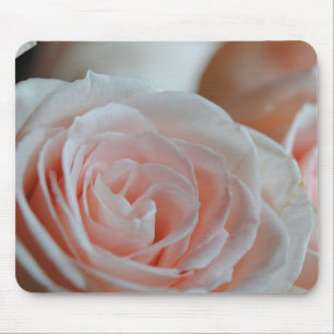 Soft Pink Rose Mouse Mat