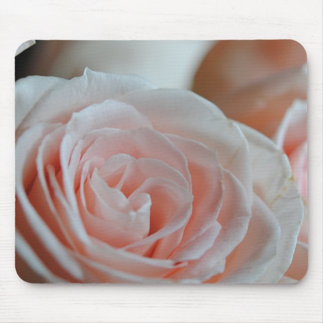 soft pink Rose Mouse Mat (Front)