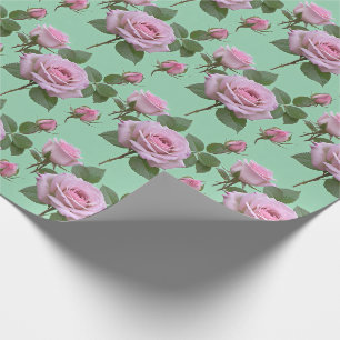 Soft Pink Roses With Subtle Lavender Highlights Wrapping Paper