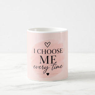Soft Pink Self Love Aesthetic Coffee Mug