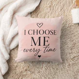 Soft Pink Self Love Aesthetic Cushion