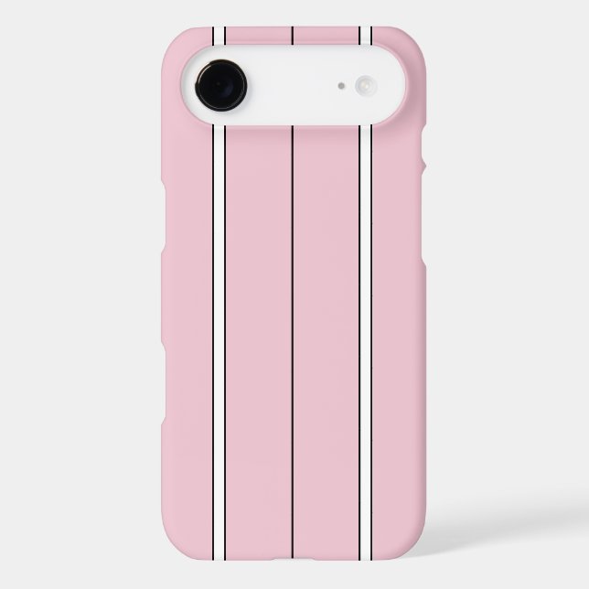 Soft Pink Vertical Stripe Pattern Minimal (Back)
