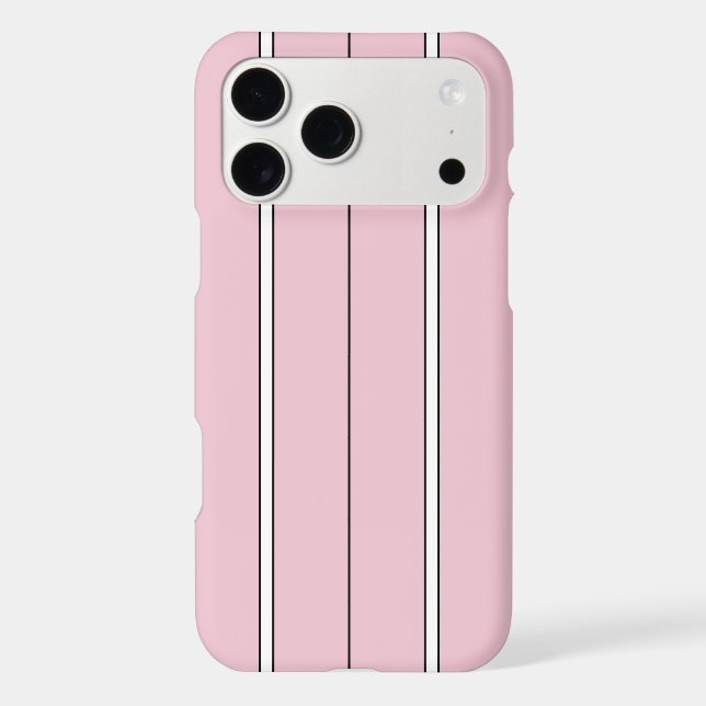 Soft Pink Vertical Stripe Pattern Minimal (Back)