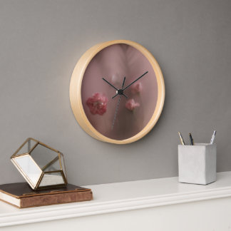Soft Pink Wall Clock