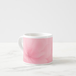 Soft Pink Watercolor Floral Espresso Cup