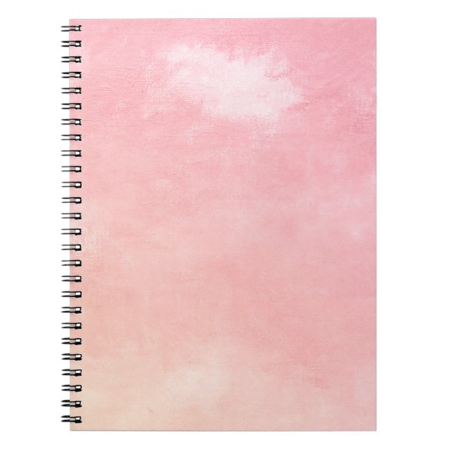 Soft Pink Watercolor Gradient Notebook (Front)
