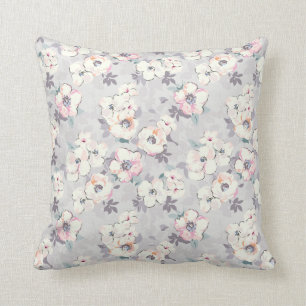 Soft Pink Watercolor Pattern Cushion