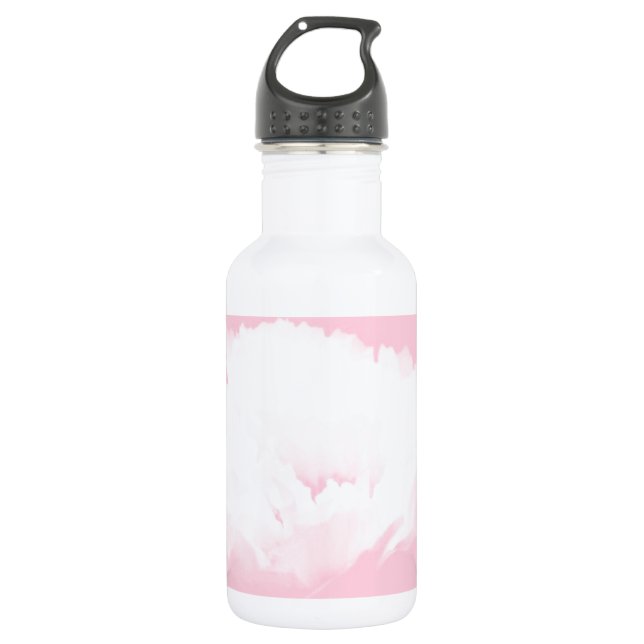 Soft Pink White Peony - Floral 532 Ml Water Bottle (Front)