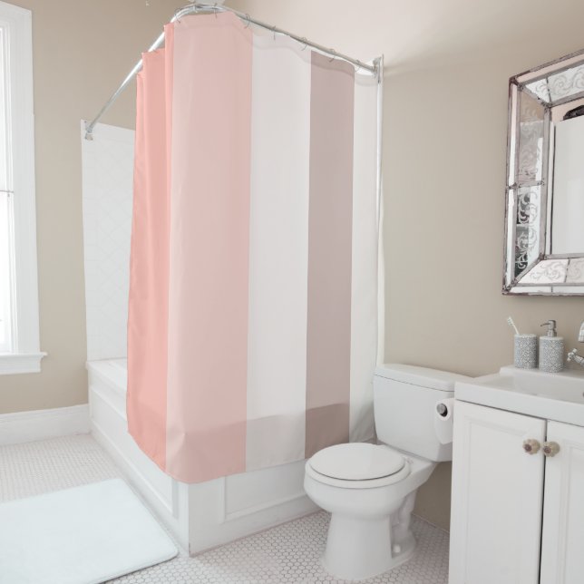 Soft Pinks Shower Curtain (In Situ)