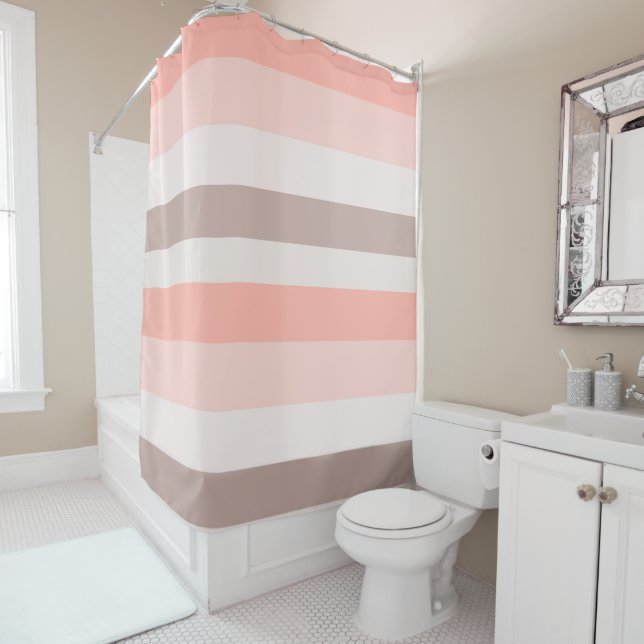 Soft Pinks Shower Curtain (In Situ)