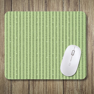 Soft Pistachio Glitter Style Minimal Pattern Mouse Mat