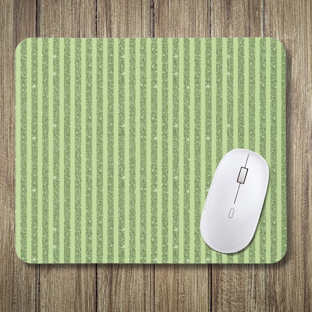 Soft Pistachio Glitter Style Minimal Pattern Mouse Mat (Creator Uploaded)