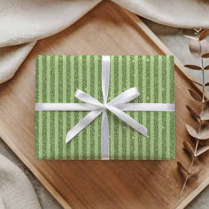 Soft Pistachio Glitter Style Minimal Pattern Wrapping Paper