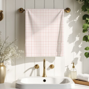 Soft Plaid Towel Rose Gold Gift for Her Retreat