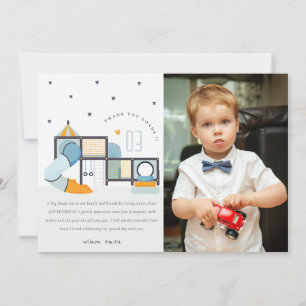Soft Play Centre Jungle Gym Kids Photo Birthday Thank You Card