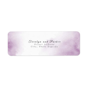 Soft Plum Mauve Watercolor Abstract Frame