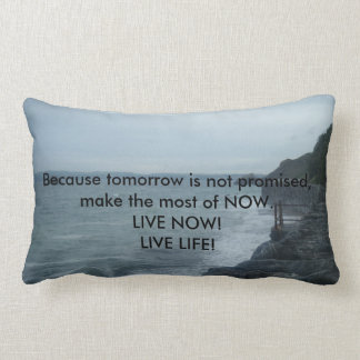 Soft & Plush Pillow "Live Life" Live NOW!