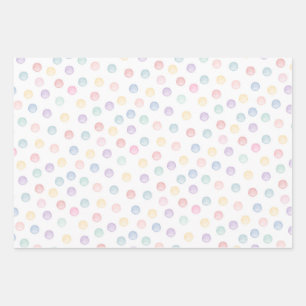 Soft Polka Dots - Any Occasion Wrapping Paper Sheet