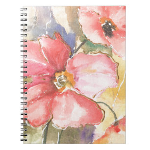 Soft Poppies I Notebook