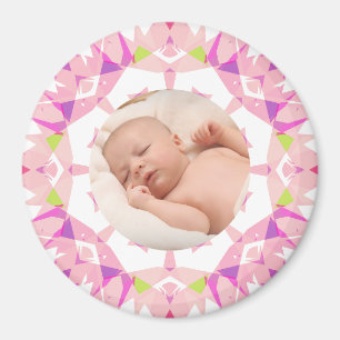 Soft Pretty Pastels Custom Christmas Photo Picture Magnet