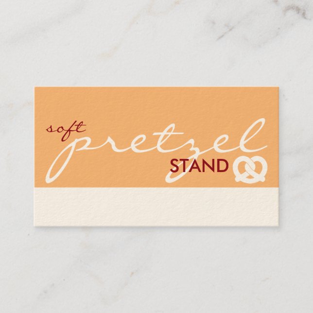 soft pretzel stand (colour customisable) loyalty card (Front)