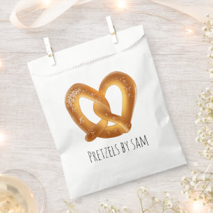 Soft Pretzel With Salt Favour Bags