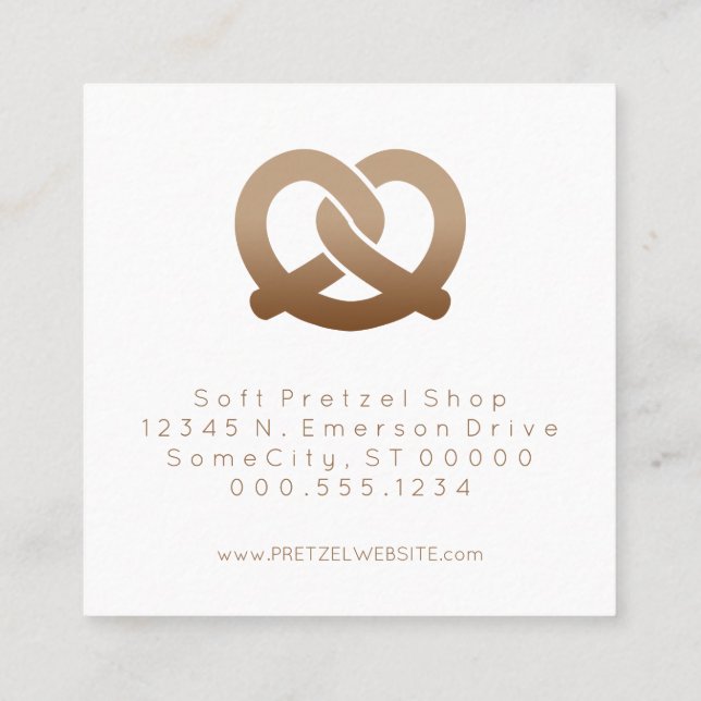 soft pretzels loyalty stamp card (Back)