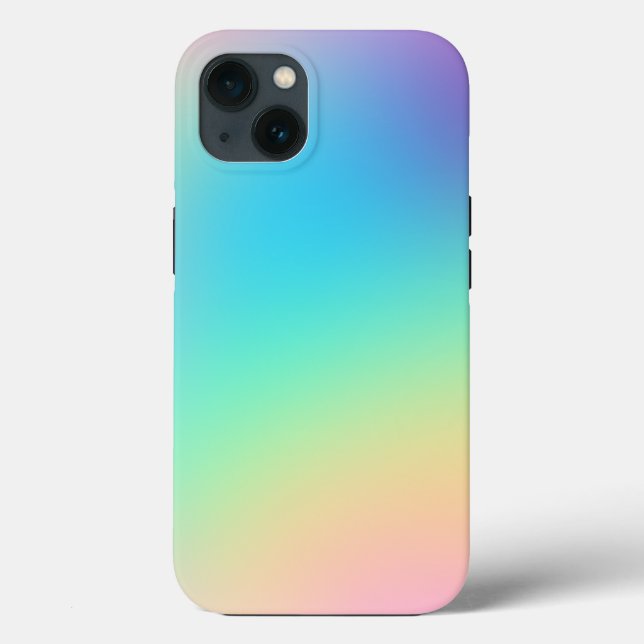 Soft Prismatic Pastel Gradient Case-Mate iPhone Case (Back)