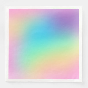 Soft Prismatic Pastel Gradient Napkin