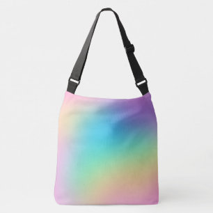 Soft Prismatic Rainbow Gradient Crossbody Bag