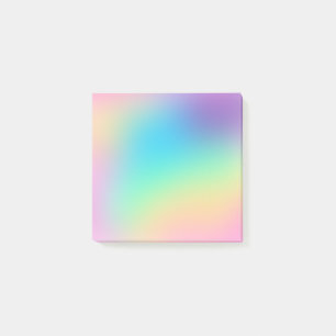 Soft Prismatic Rainbow Gradient Post-it Notes