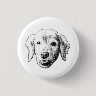 Soft Pup Smile 3 Cm Round Badge