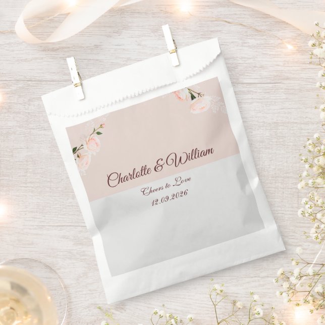 Soft purple and grey effects with flower favour bags (Clipped)