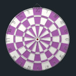Soft Purple And White Dartboard<br><div class="desc">Soft Purple And White Dart Board</div>