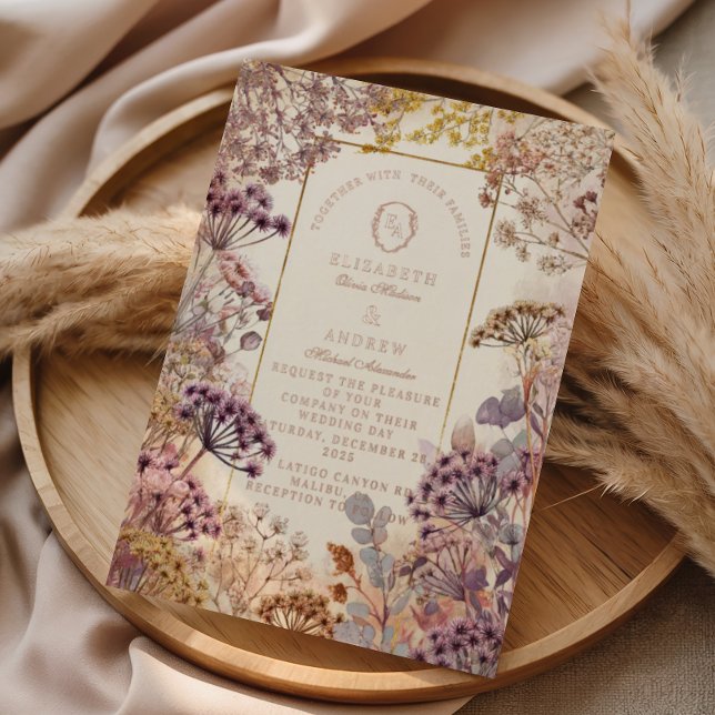Soft Purple Botanical Romantic Wedding (Creator Uploaded)