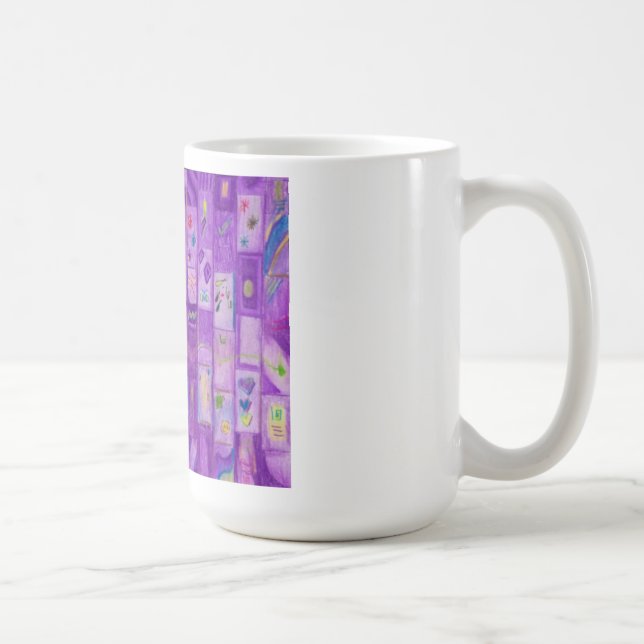 Soft Purple Bricks Mug (Right)