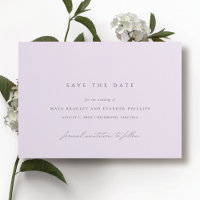 Soft Purple | Formal Airy Lavender Wedding
