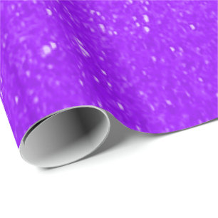 Soft Purple Glitter Prints Wrapping Paper