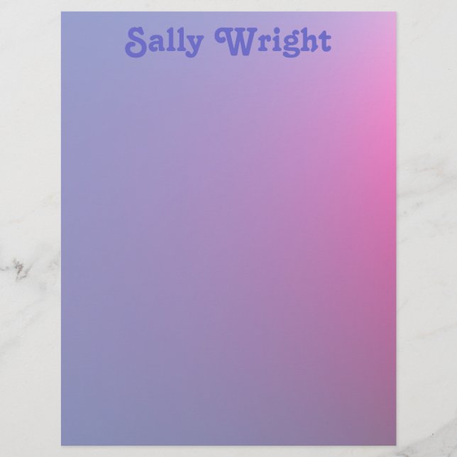 Soft Purple Letterhead (Front)
