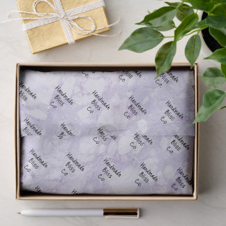 Soft Purple Marble Drip Tissue Paper