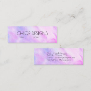 Soft Purple Painting Abstract Watercolor Hang Tag