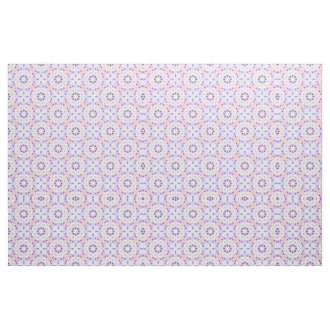 Soft Purple Pastel Pink Repeating Star Pattern Fabric (Fat Quarter)