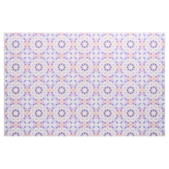 Soft Purple Pastel Pink Repeating Star Pattern Fabric (Fat Quarter)