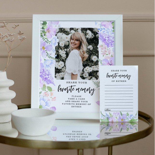 Soft Purple Petals Share Your Favourite Memory Pos Poster (Creator Uploaded)