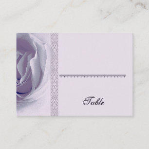 Soft PURPLE Rose Place Card - Wedding Party