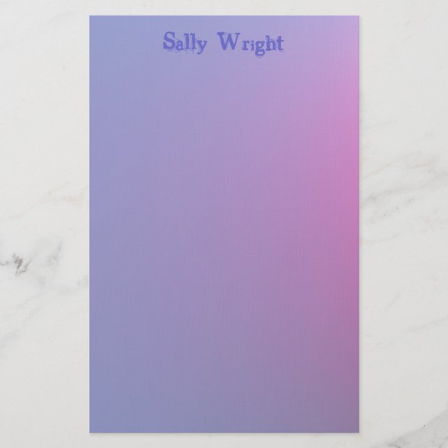 Soft Purple Stationery (Front)