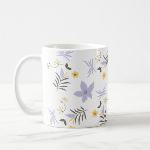Soft Purple & Yellow Floral Mug