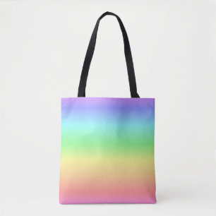 Soft Rainbow all-over printed tote bag