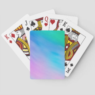 Soft Rainbow Colored Sky Playing Cards