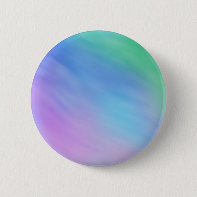 Soft Rainbow Coloured Sky 6 Cm Round Badge (Front)